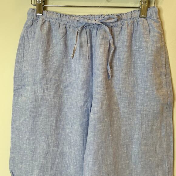 J.Crew New Soleil Pant Linen Elastic Waist Vacation Holiday CI939 French Small - Picture 3 of 15
